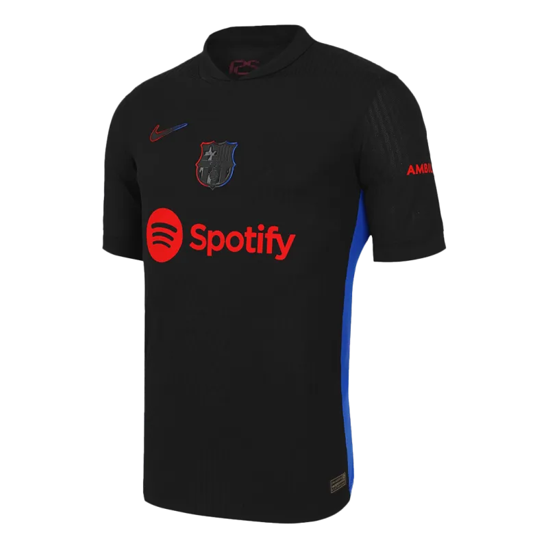 RAPHINHA #11 Barcelona Away Authentic Soccer Jersey 2024/25   UCL