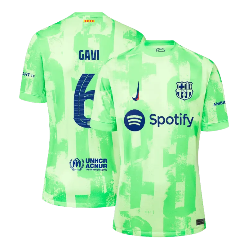 GAVI #6 Barcelona Third Away Soccer Jersey 2024/25   UCL