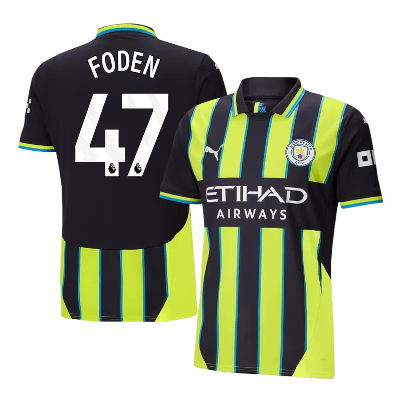 FODEN #47 Manchester City Away Soccer Jersey 2024/25
