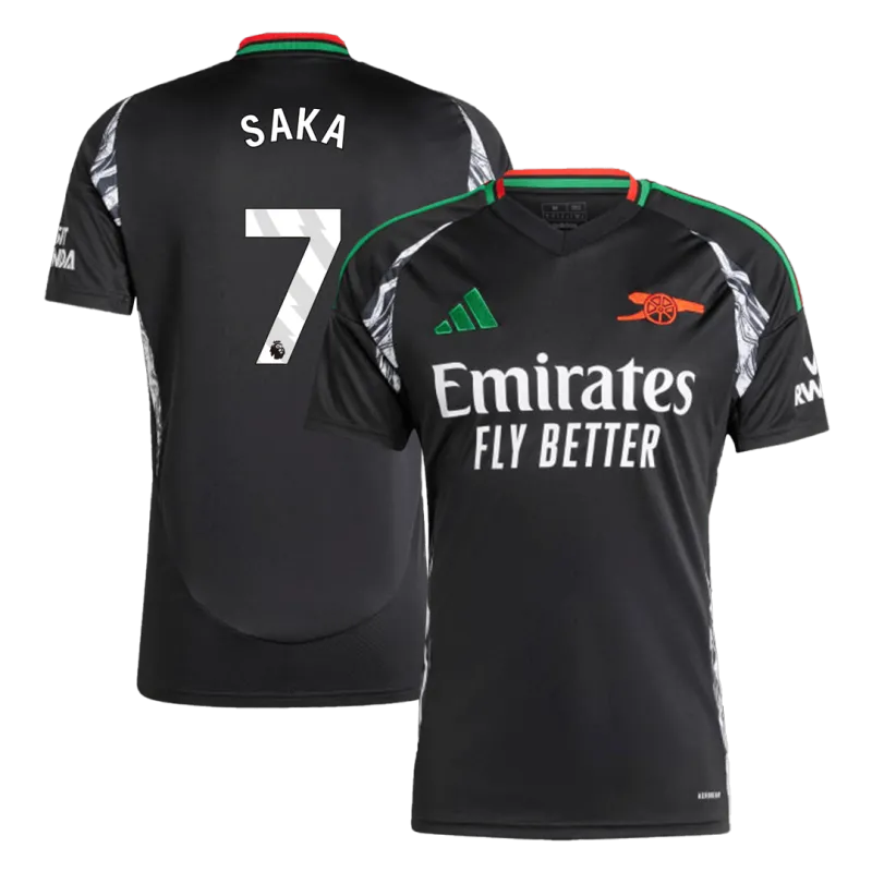 SAKA #7 Arsenal Away Soccer Jersey 2024/25