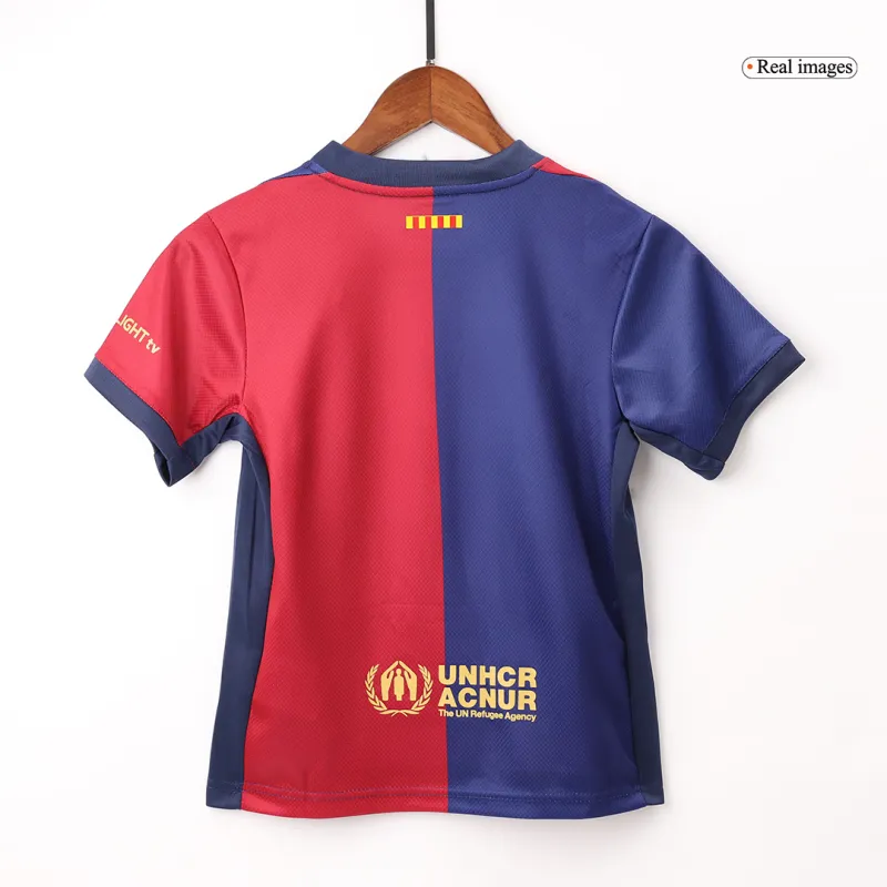 Barcelona Home Kids Soccer Jerseys Kit 2024/25