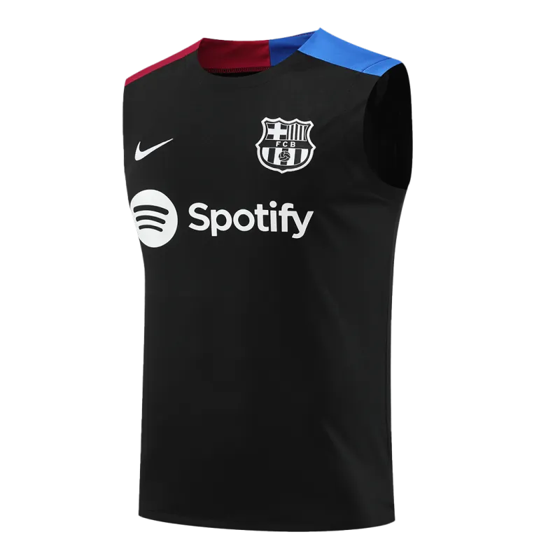 Barcelona Pre-Match Sleeveless Top 2024/25 Black
