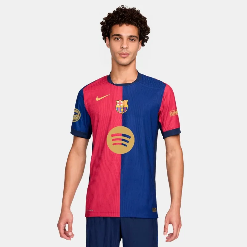 Barcelona Home Authentic Soccer Jersey 2024/25 Spotify Logo Without Text