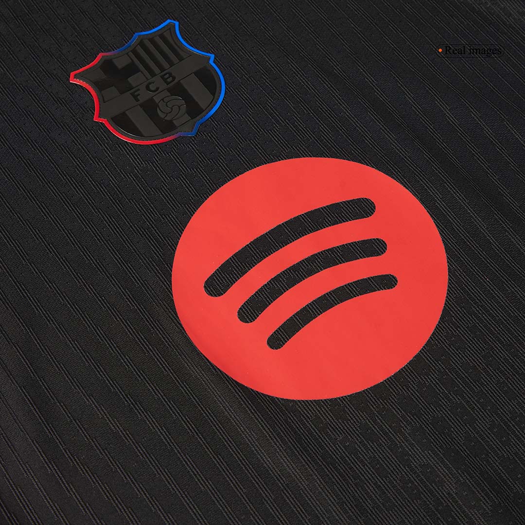 Barcelona Away Authentic Soccer Jersey 2024/25   Spotify Logo Without Text