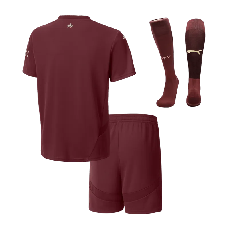 Manchester City Third Away Kids Soccer Jerseys Full Kit 2024/25