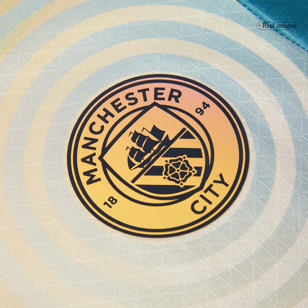 Manchester City Fourth Away Authentic Soccer Jersey 2024/25- Definitely City (UCL)