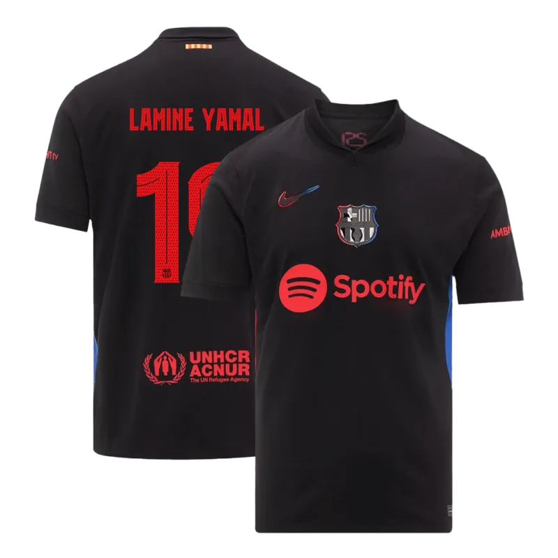 LAMINE YAMAL #19 Barcelona Away Soccer Jersey 2024/25   UCL