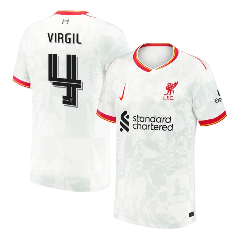 VIRGIL #4 Liverpool Third Away Soccer Jersey 2024/25   UCL