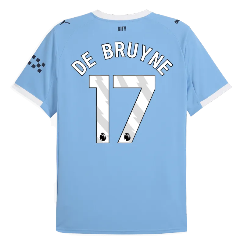 DE BRUYNE #17 Manchester City Home Soccer Jersey 2025/26