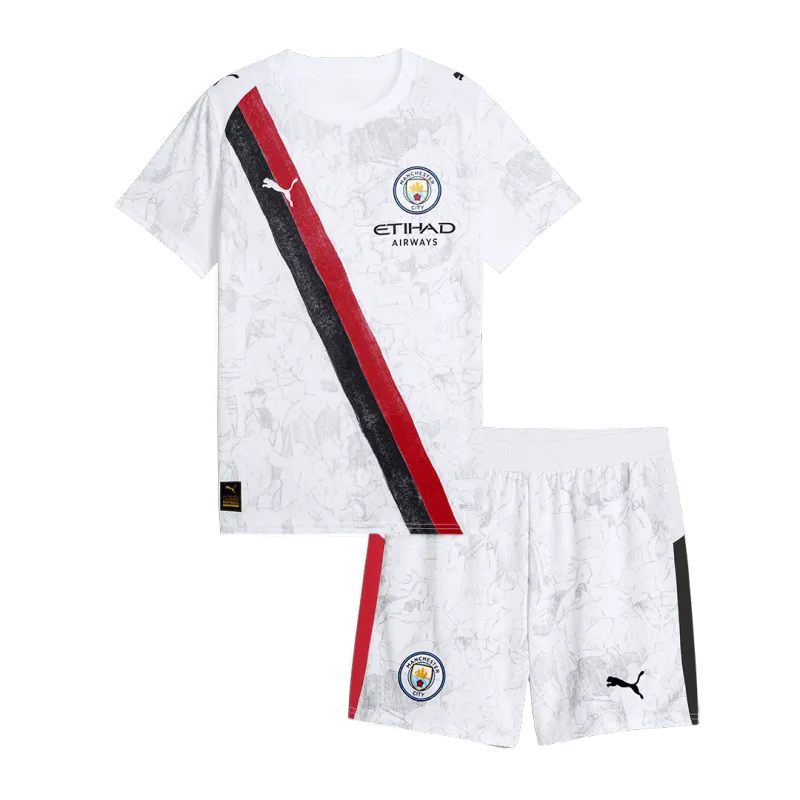 Manchester City KidSuper Kids Soccer Jerseys Kit 2025/26   Club World Cup