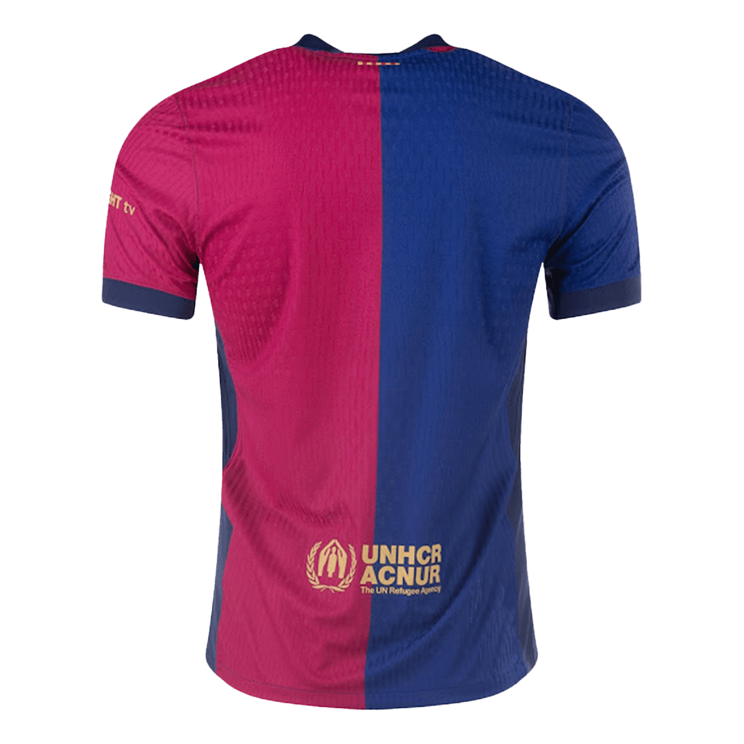 Barcelona Home Authentic Soccer Jersey 2024/25   125th Anniversary(Spotify Logo Without Text)