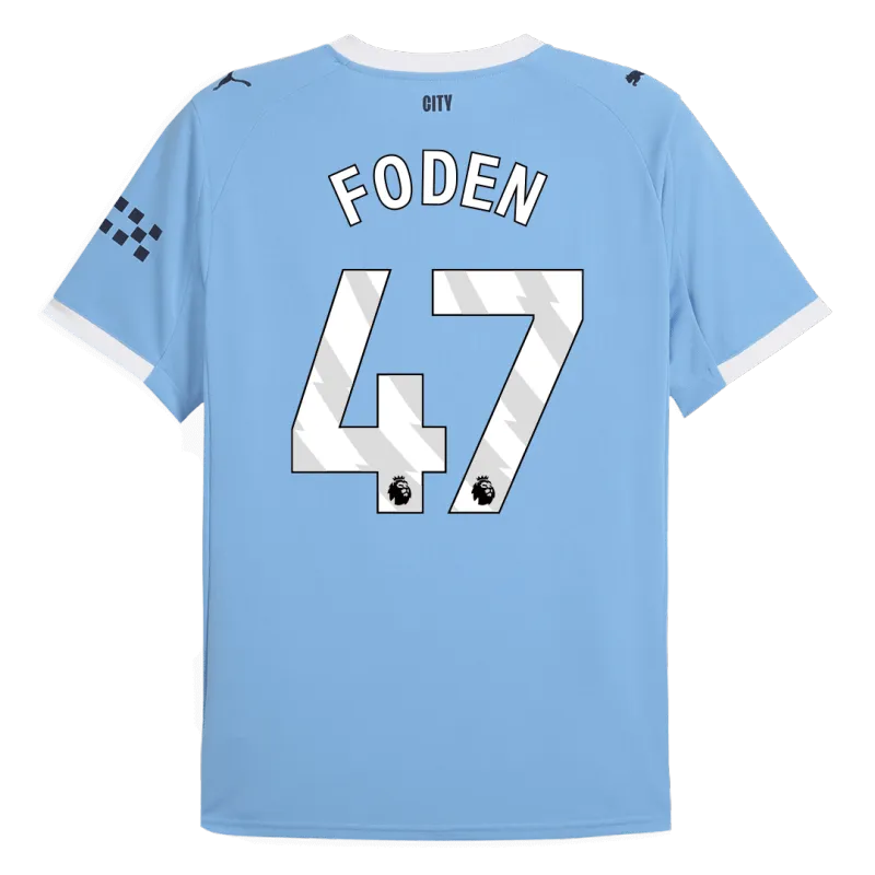 FODEN #47 Manchester City Home Soccer Jersey 2025/26
