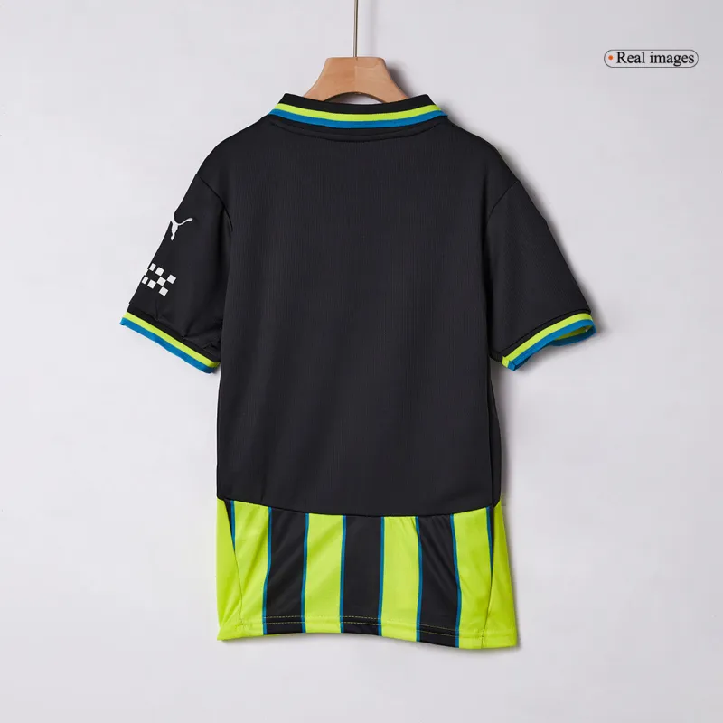 Manchester City Away Kids Soccer Jerseys Kit 2024/25