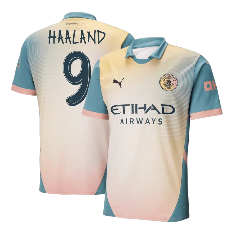 HAALAND #9 Manchester City Fourth Away Soccer Jersey 2024/25   Definitely City
