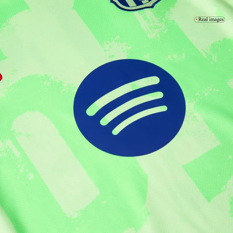 GAVI #6 Barcelona Third Away Soccer Jersey 2024/25   UCL（Spotify Logo Without Text）