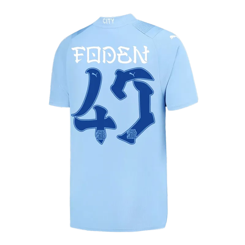 FODEN #47 Manchester City Japanese Tour Printing Home Jersey 2023/24