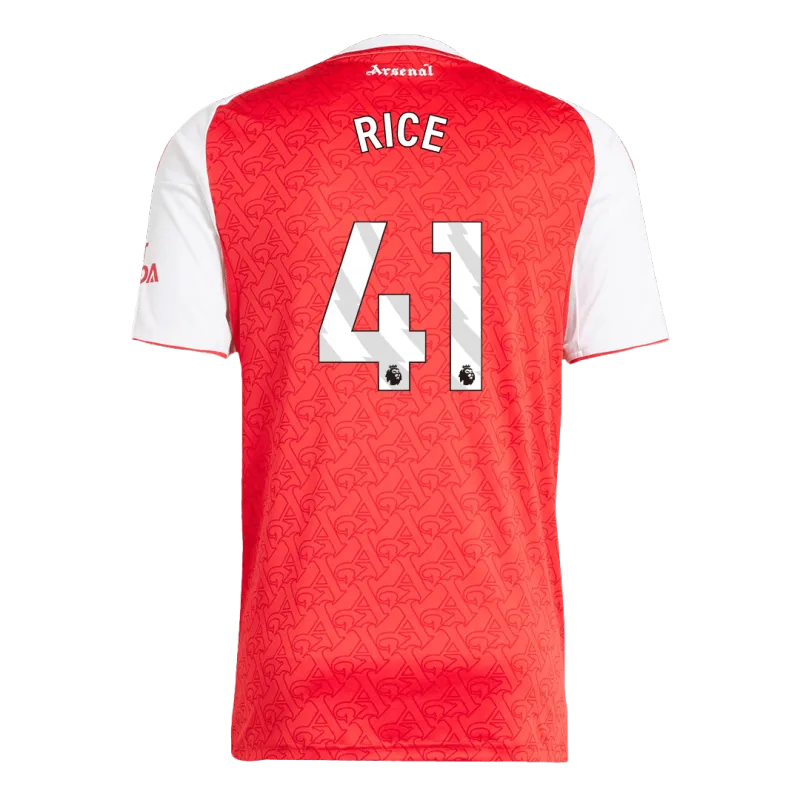RICE #41 Arsenal Home Soccer Jersey 2025/26