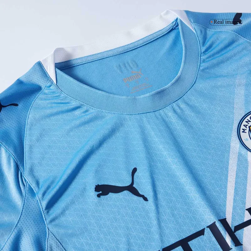 DE BRUYNE #17 Manchester City Home Authentic Soccer Jersey 2025/26