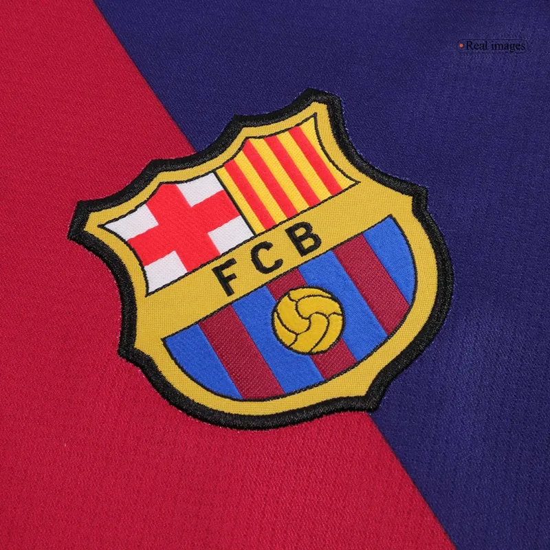 LAMINE YAMAL #19 Barcelona Home Soccer Jersey 2024/25   Spotify Logo Without Text
