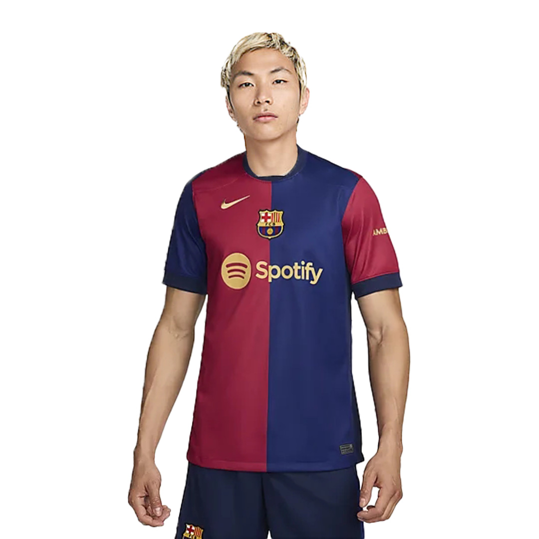 Barcelona Home Authentic Soccer Jersey 2024/25   125th Anniversary