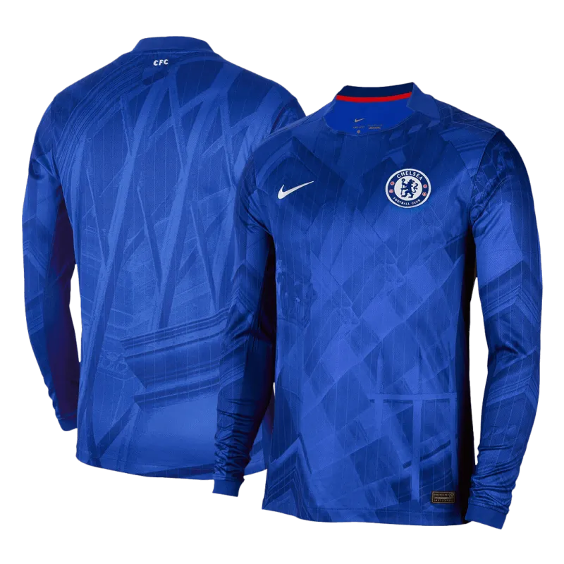 Chelsea Home Long Sleeve Soccer Jersey 2025/26