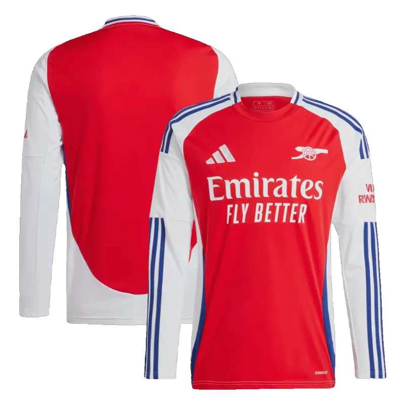 Arsenal Home Long Sleeve Soccer Jersey 2024/25