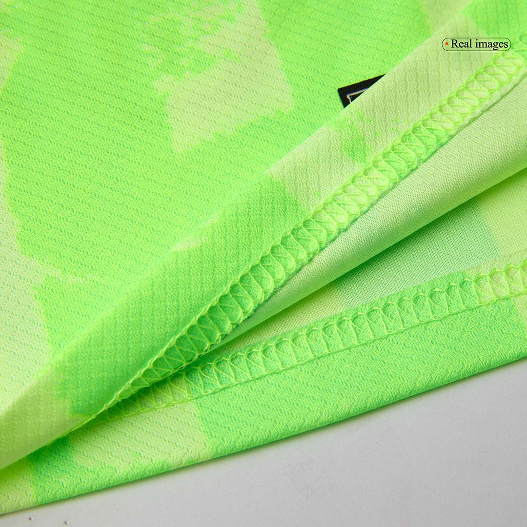 Barcelona Third Away Kids Soccer Jerseys Kit 2024/25   UCL (Spotify Logo Without Text)