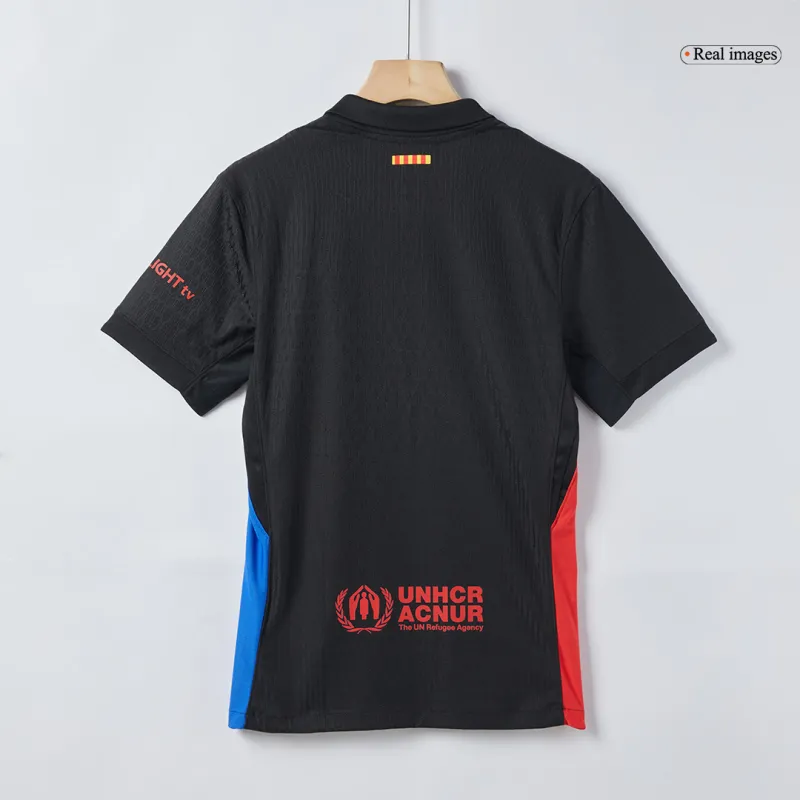 Barcelona Away Authentic Soccer Jersey 2024/25   Spotify Logo Without Text