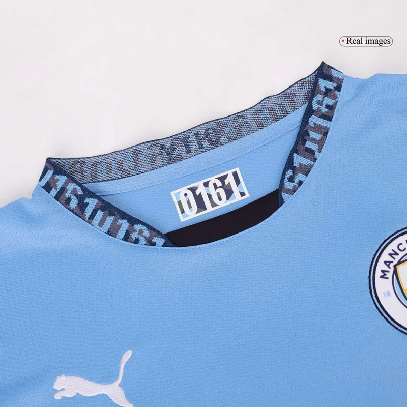 Manchester City Home Long Sleeve Soccer Jersey 2024/25