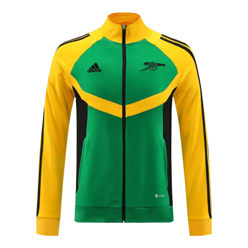 Arsenal Track Jacket 2024/25   Green Yellow