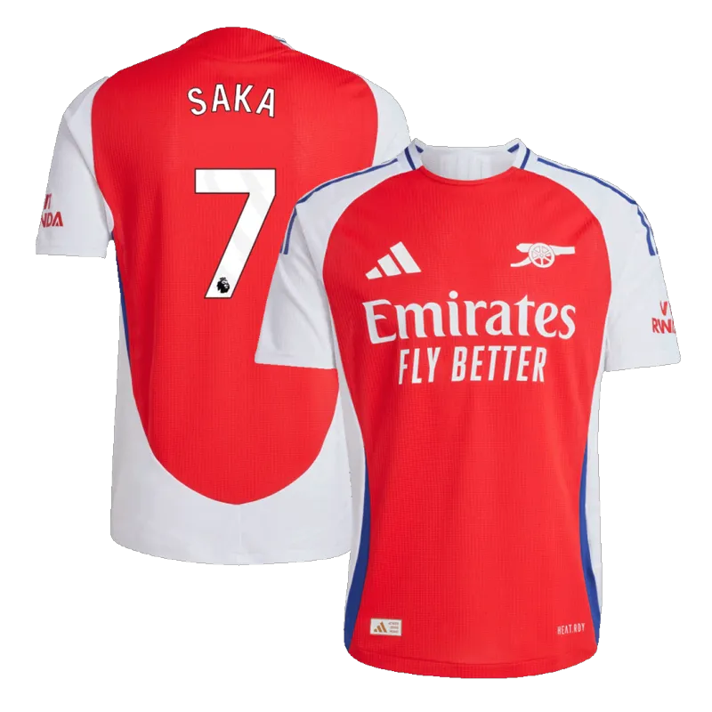 SAKA #7 Arsenal Home Authentic Soccer Jersey 2024/25