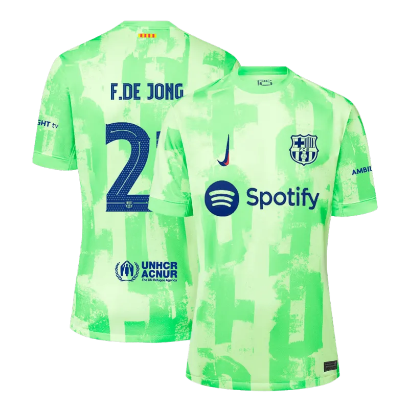 F.DE JONG #21 Barcelona Third Away Soccer Jersey 2024/25   UCL