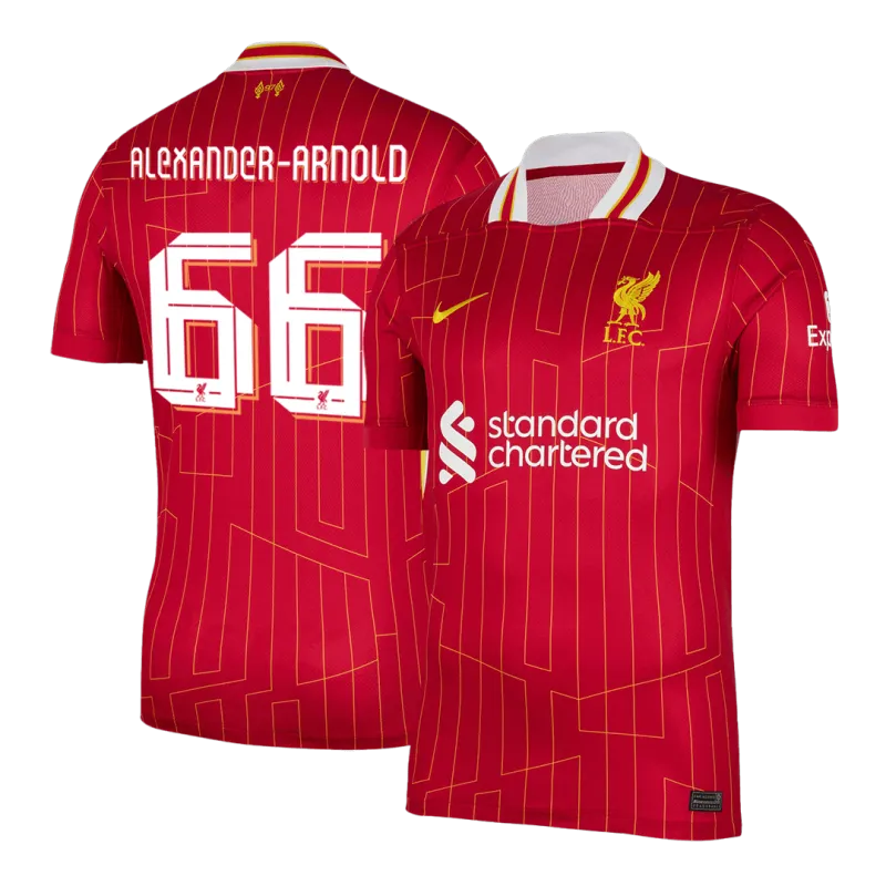 ALEXANDER-ARNOLD #66 Liverpool Home Soccer Jersey 2024/25   UCL