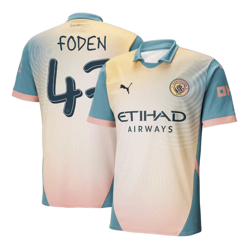 FODEN #47 Manchester City Fourth Away Soccer Jersey 2024/25   Definitely City