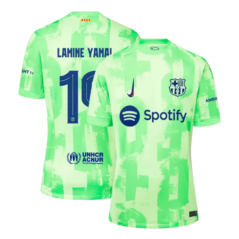 LAMINE YAMAL #19 Barcelona Third Away Soccer Jersey 2024/25   UCL