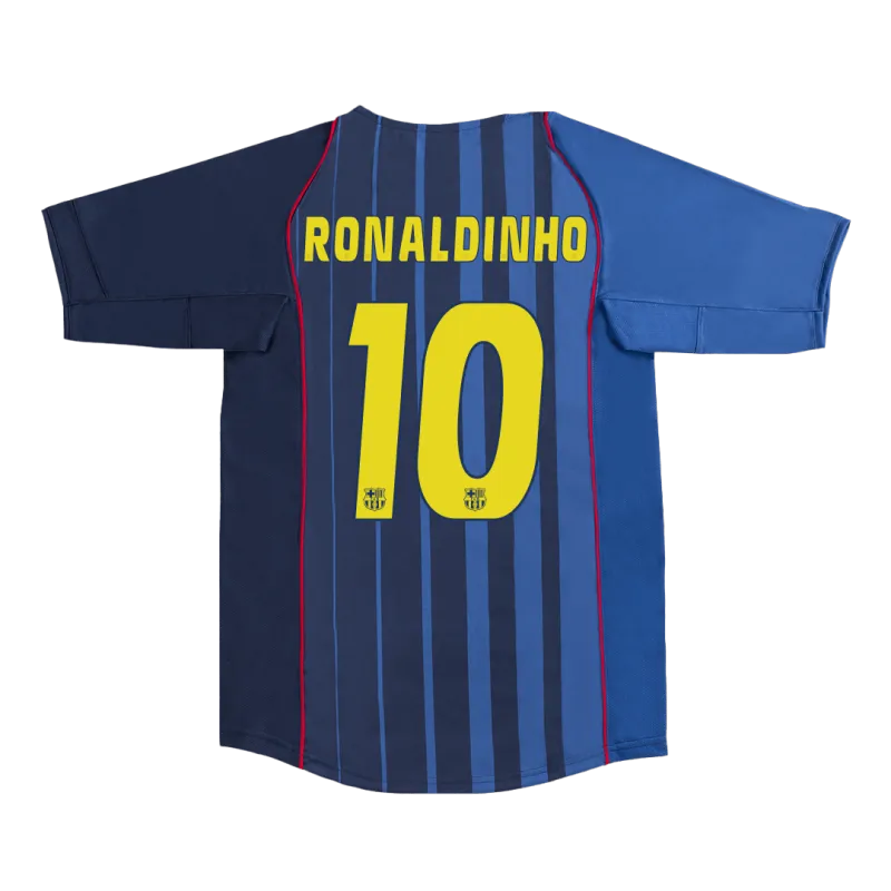 Vintage Soccer Jersey RONALDINHO #10 Barcelona Away 2004/05