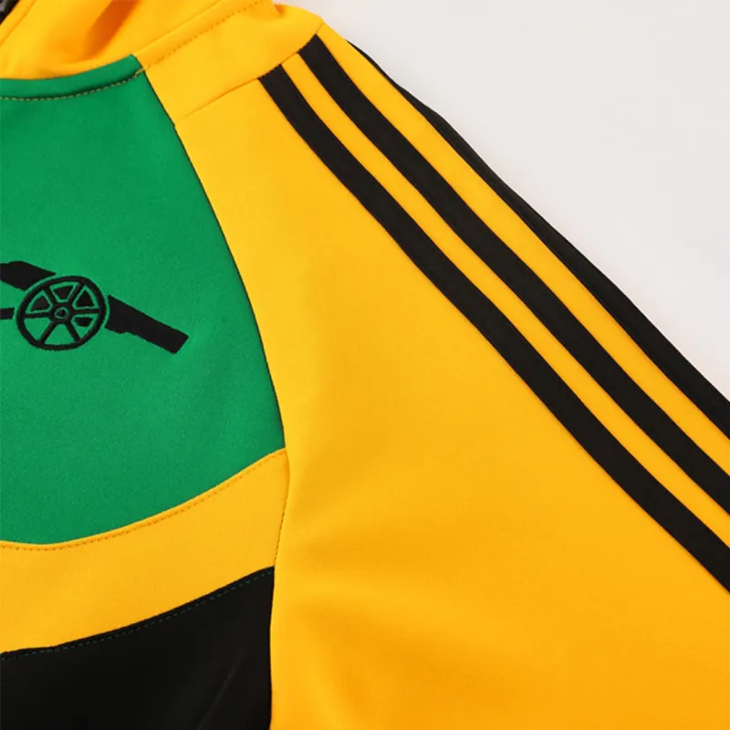 Arsenal Track Jacket 2024/25   Green Yellow
