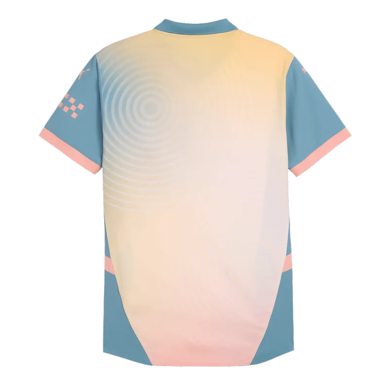 Manchester City Fourth Away Authentic Soccer Jersey 2024/25- Definitely City (UCL)