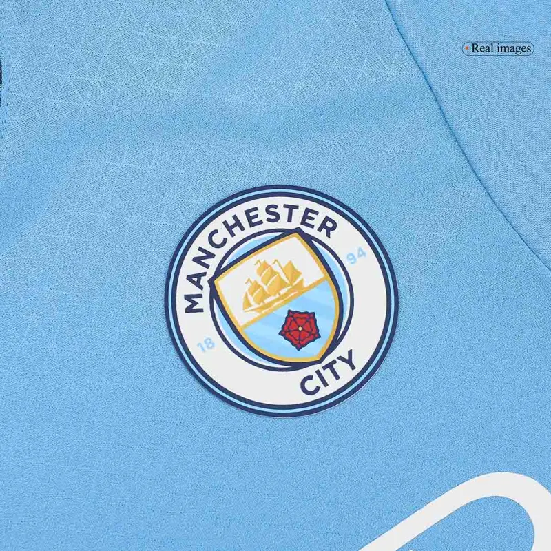 FODEN #47 Manchester City Home Authentic Soccer Jersey 2024/25   UCL