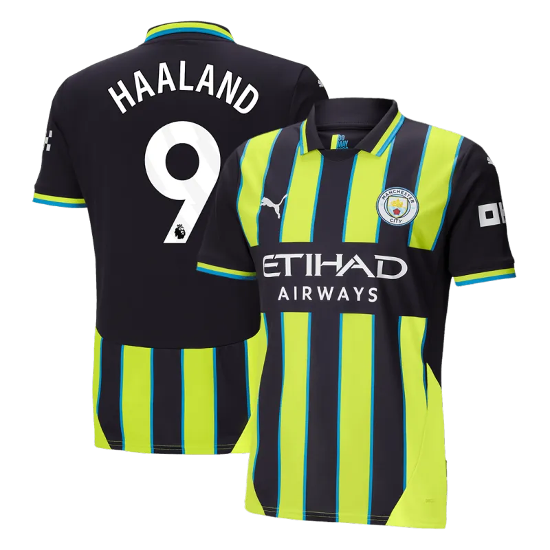 HAALAND #9 Manchester City Away Soccer Jersey 2024/25