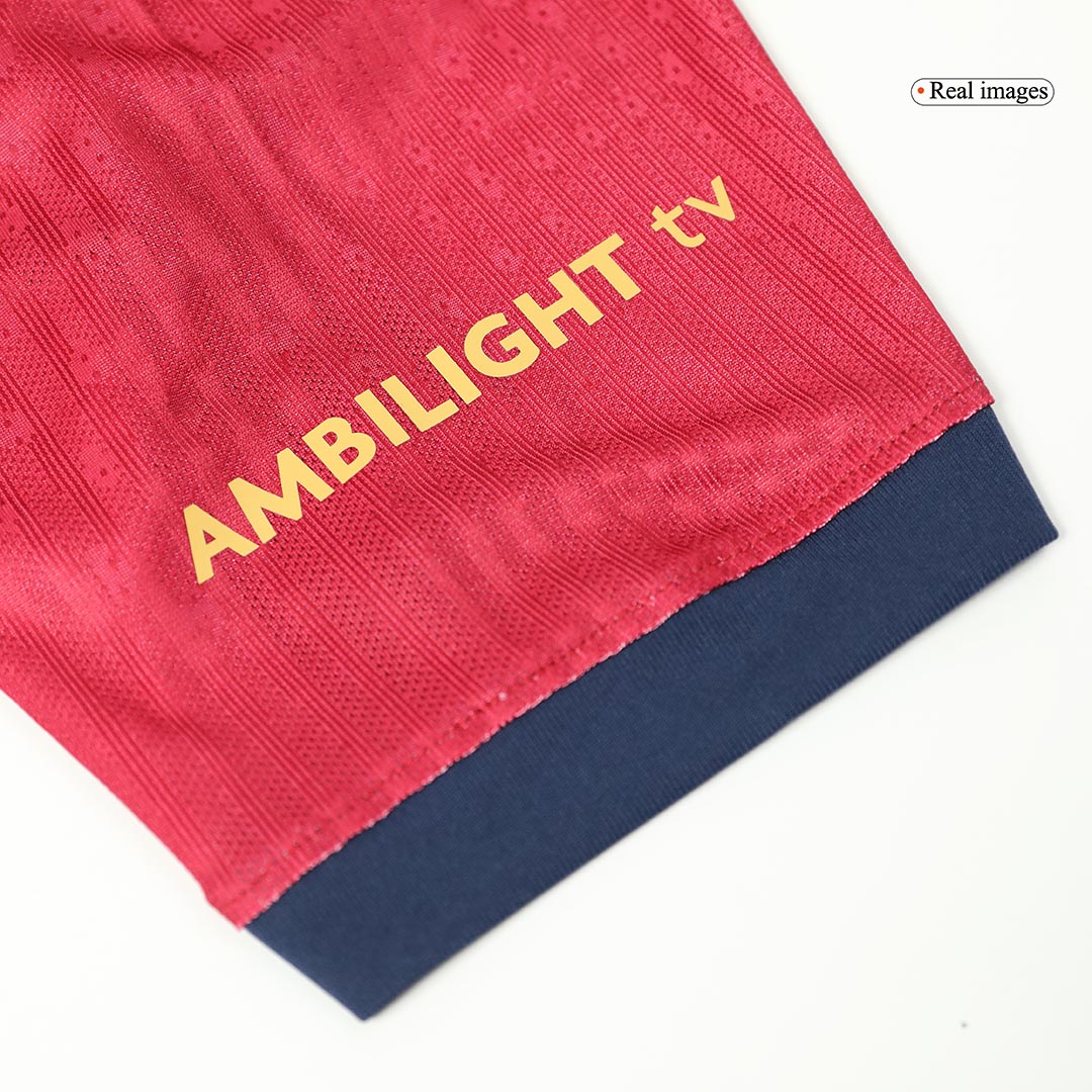 Barcelona Home Authentic Soccer Jersey 2024/25   125th Anniversary(Spotify Logo Without Text)