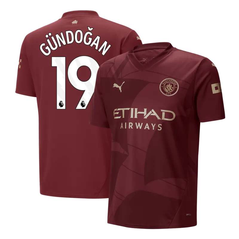 GÜNDOĞAN #19 Manchester City Third Away Soccer Jersey 2024/25