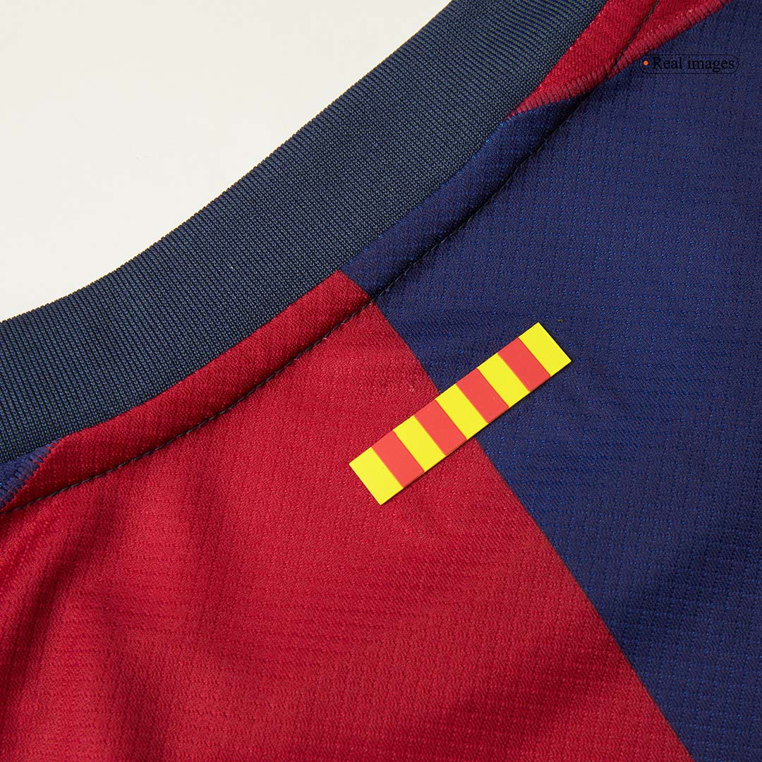 Barcelona Home Soccer Jersey 2024/25   125th Anniversary (Spotify Logo Without Text)