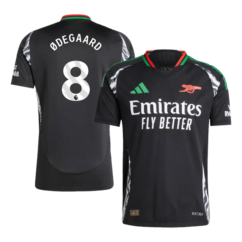 ØDEGAARD #8 Arsenal Away Authentic Soccer Jersey 2024/25