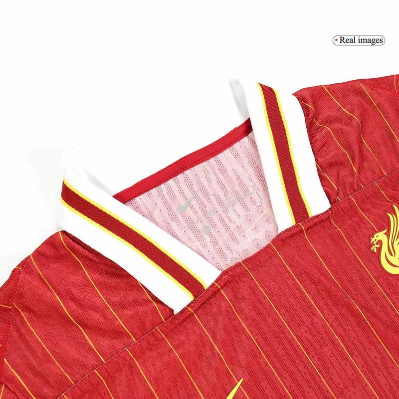 M.SALAH #11 Liverpool Home Authentic Soccer Jersey 2024/25