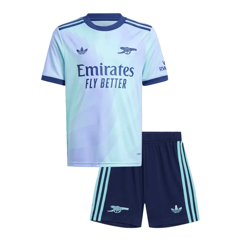 Arsenal Third Away Kids Soccer Jerseys Kit 2024/25