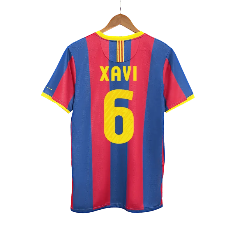 Vintage Soccer Jersey XAVI #6 Barcelona Home 2010/11