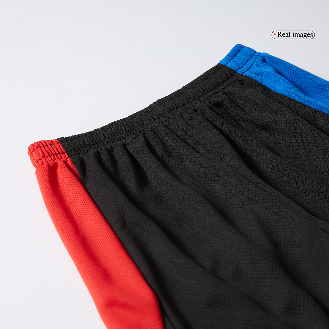 Barcelona Away Kids Soccer Jerseys Kit 2024/25   Spotify Logo Without Text