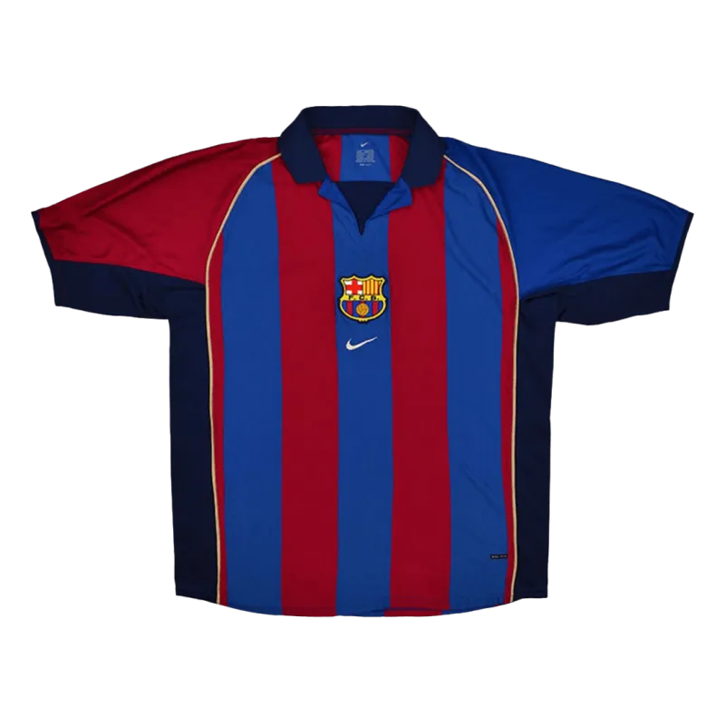Vintage Soccer Jersey Barcelona Home 2001/02