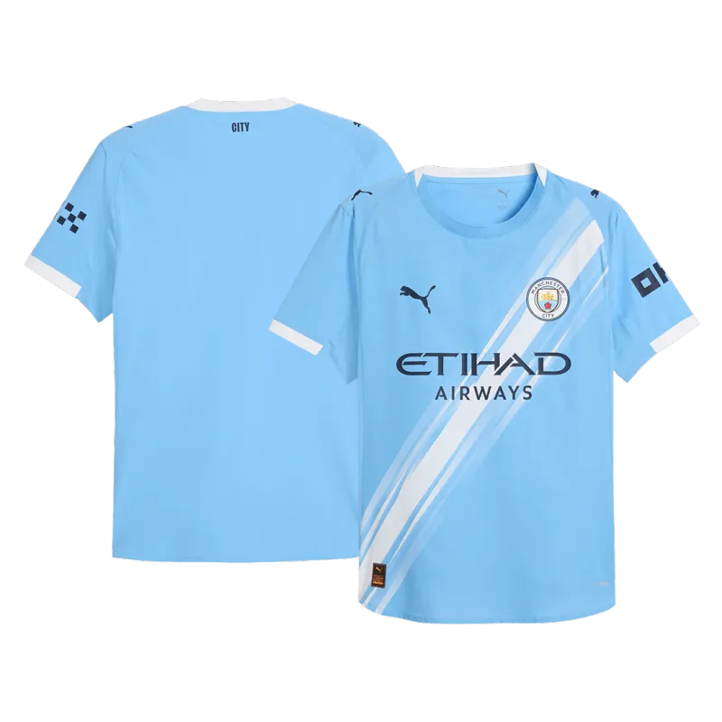 Manchester City Home Authentic Soccer Jersey 2025/26